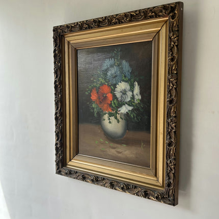 Refined Floral Still Life Oil Painting "Flower Vase" Expressive Artwork Holland Art Shop