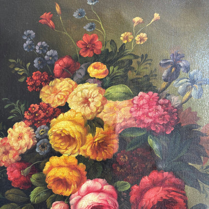 Elegant Floral Still Life Oil Painting "Floral Bouquet" Handcrafted Artwork Holland Art Shop