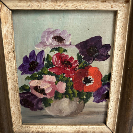Expressive Flowery Still Life Oil Painting "Flower Bouquet" Small Artwork Holland Art Shop