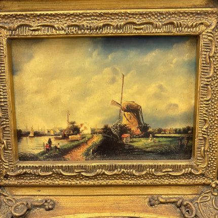 Expressive Landscape Print "Gilded Frame" Refined Small Artwork Holland Art Shop
