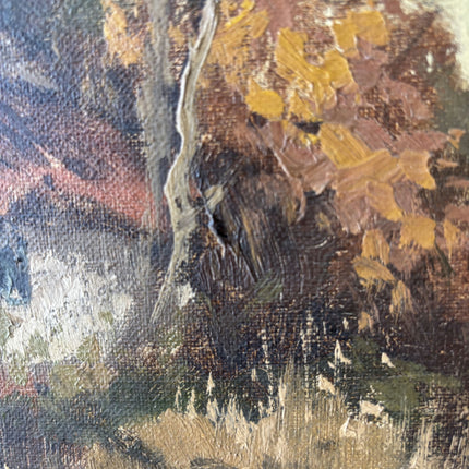 Authentic Landscape Oil Painting "Thatched Cottage" Handcrafted Large Art Holland Art Shop