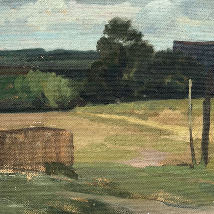 Handcrafted Farm Oil Painting "Rural Barn" Original Artwork Holland Art Shop