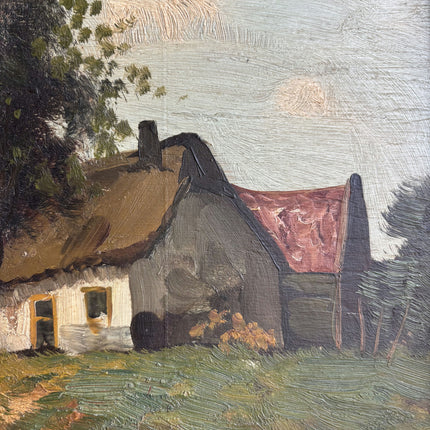Timeless Farm Oil Painting "Gilded Frame" Rustic Artwork Holland Art Shop