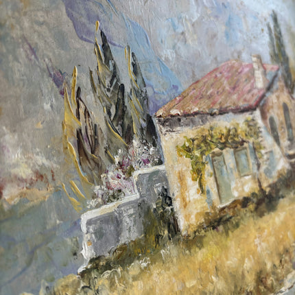 Refined Landscape Oil Painting "Stone Cottage" Elegant Art Holland Art Shop