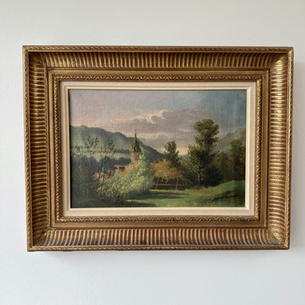 Timeless Landscape Oil Painting "Church Steeple" Refined Art Holland Art Shop