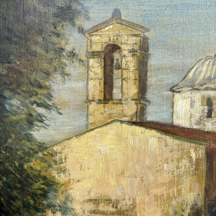 Original Cityscape Oil Painting "Church Dome" Expressive Small Artwork Holland Art Shop