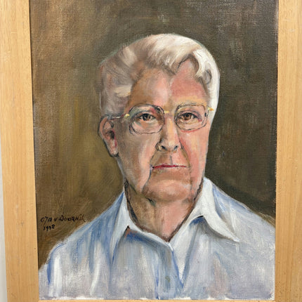 Authentic Portrait Oil Painting "Elderly Man" Handcrafted Artwork Holland Art Shop