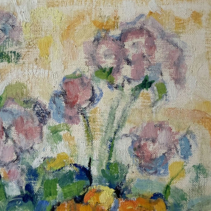 Authentic Flowery Still Life Oil Painting "Flower Bouquet" Rustic France Artwork Holland Art Shop
