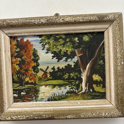 Detailed Landscape Oil Painting "Old Tree" Classic Small Artwork Holland Art Shop