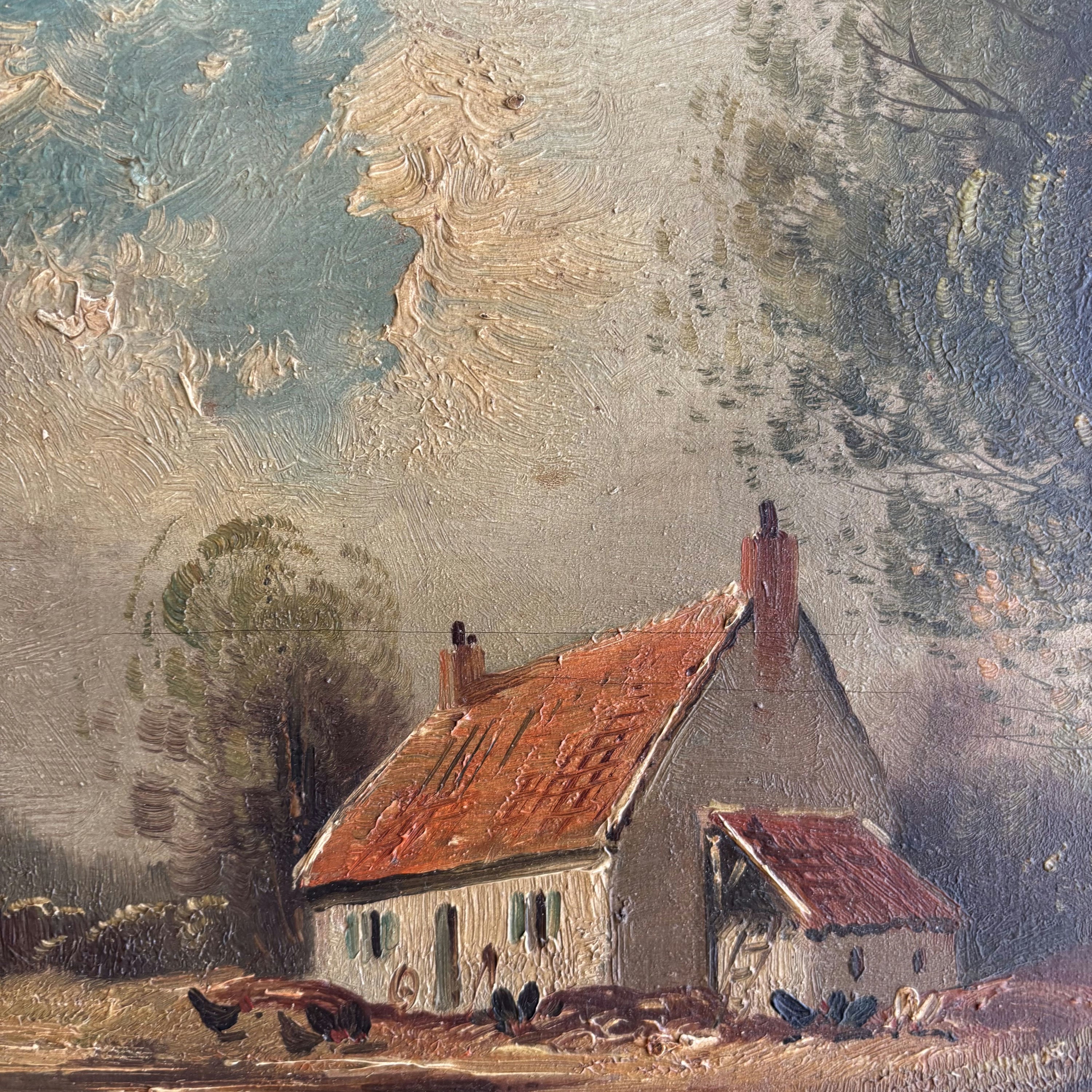 Traditional Farm Oil Painting 