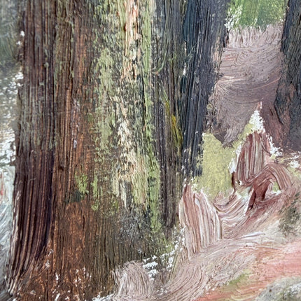 Expressive Landscape Oil Painting "Gnarled Trees" Rustic Art Holland Art Shop
