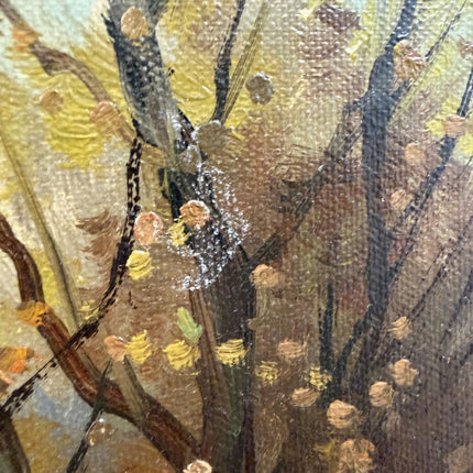 Handcrafted Landscape Oil Painting "Autumn Trees" Expressive Artwork Holland Art Shop