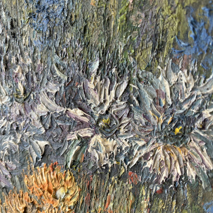 Detailed Floral Still Life Oil Painting "Framed Painting" Expressive Small Art Holland Art Shop