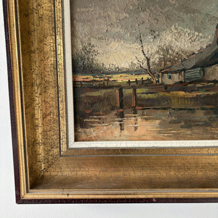 Traditional Landscape "Thatched Cottage" Elegant Large Artwork Holland Art Shop