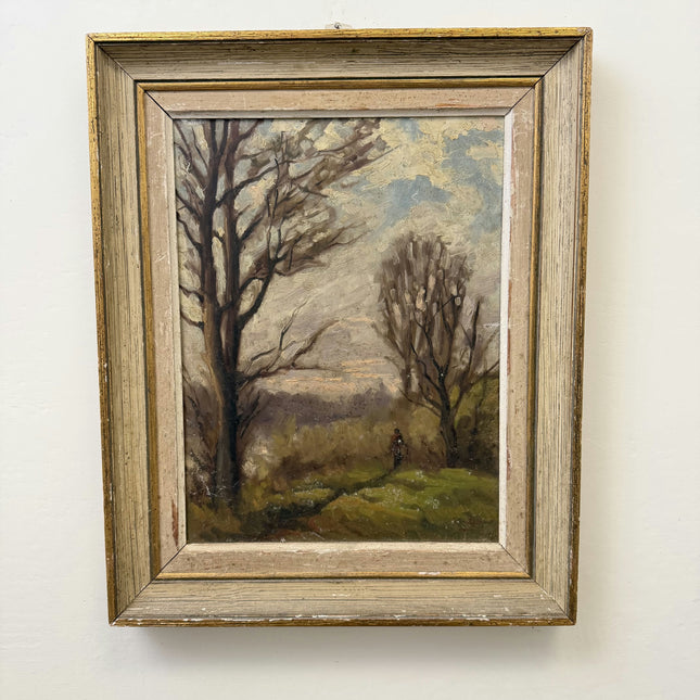 Handcrafted Landscape Oil Painting "Bare Trees" Authentic Art Holland Art Shop