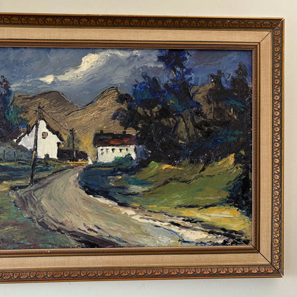 Figurative Oil Painting Landscape "Mountain Road" Refined Large Artwork Holland Art Shop