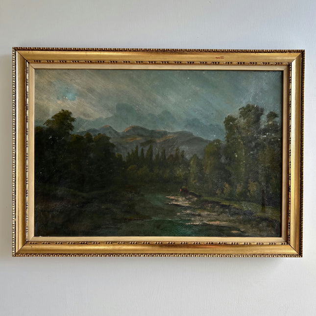 Timeless Landscape Oil Painting "Golden Frame" Authentic Art Holland Art Shop