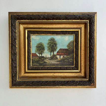 Classic Landscape Oil Painting "Gilded Frame" Elegant Small Art Holland Art Shop
