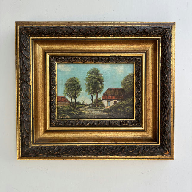 Classic Landscape Oil Painting "Gilded Frame" Elegant Small Art Holland Art Shop