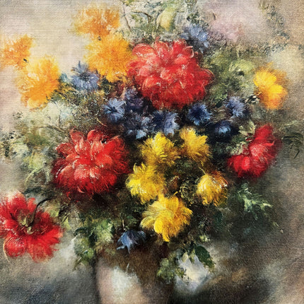 Elegant Floral Still Life Oil Painting "Flower Vase" Classic Artwork Holland Art Shop