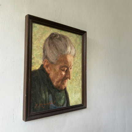 Timeless Portrait Oil Painting "Elderly Man" Elegant Small Artwork Holland Art Shop