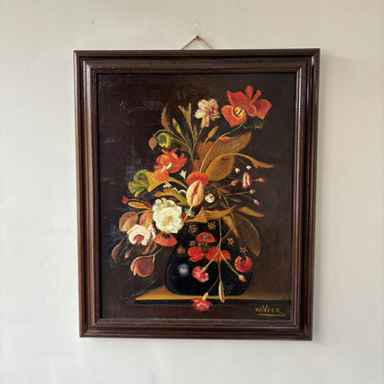 Rustic Still Life Oil Painting "Flower Vase" Classic Art Holland Art Shop