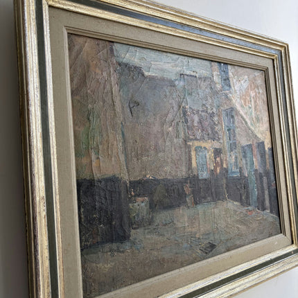 Authentic Cityscape Oil Painting "Framed Painting" Detailed Art Holland Art Shop