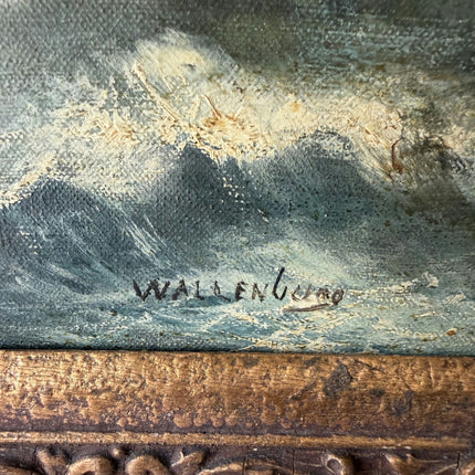 Detailed Seascape Oil Painting "Three-Masted Ship" Refined Art Holland Art Shop