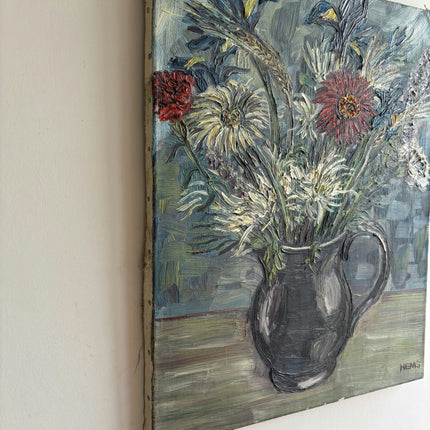 Elegant Floral Still Life Oil Painting "Flower Vase" Detailed Art Holland Art Shop