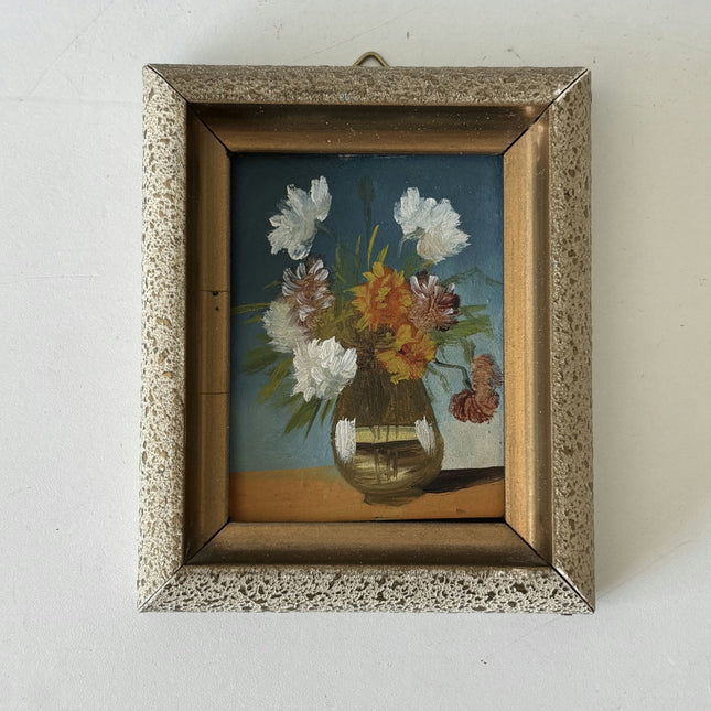 Timeless Floral Still Life Oil Painting "Flower Vase" Detailed Small Art Holland Art Shop