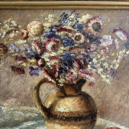 Rustic Still Life Oil Painting "Blue Jug" Refined Art Holland Art Shop
