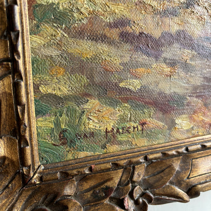 Refined Landscape Oil Painting "Autumn Tree" Detailed Artwork Holland Art Shop