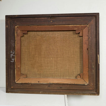 Vintage Interior Oil Painting "Wooden Frame" Refined Artwork Holland Art Shop
