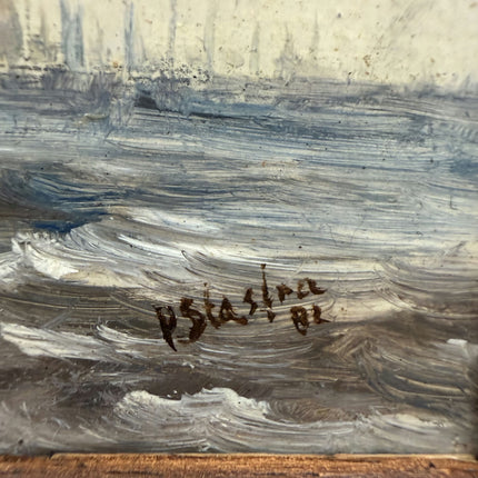 Timeless Seascape Oil Painting "Sailing Boat" Traditional Small Art Holland Art Shop