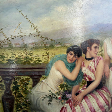 19th Century Antique Figurative Oil Painting "Gilded Frame" Art Holland Art Shop