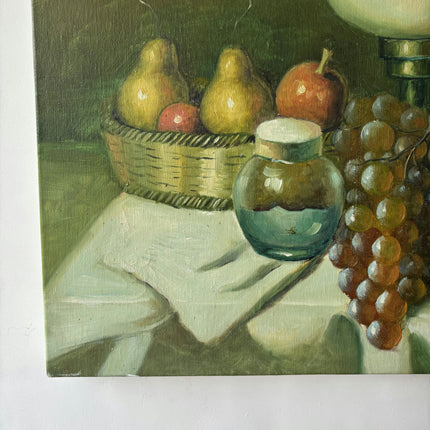 Traditional Still Life Oil Painting "Grape Bunch" Rustic Art Holland Art Shop