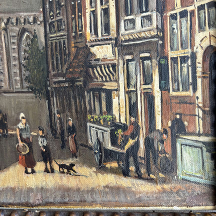 Detailed Cityscape Oil Painting "City Church" Handcrafted 208 Art Holland Art Shop