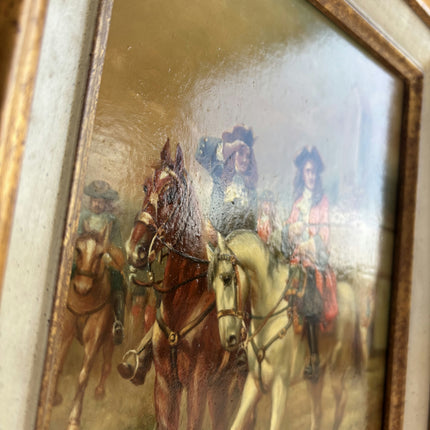 Handcrafted Figurative Oil Painting "Mounted Painting" Classic Small Art Holland Art Shop