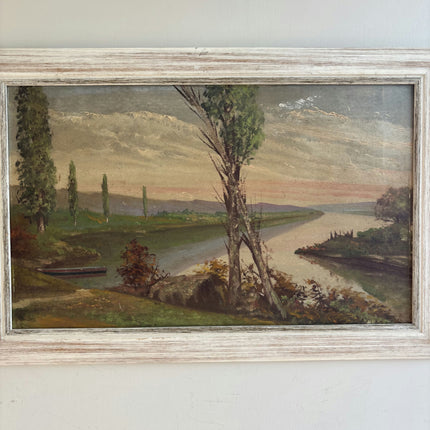 Original Landscape Oil Painting "Lone Tree" Handcrafted Artwork Holland Art Shop