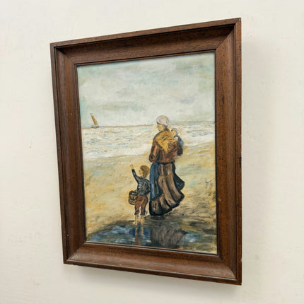 Refined Figurative Oil Painting "Mother And Child" Detailed Art Holland Art Shop