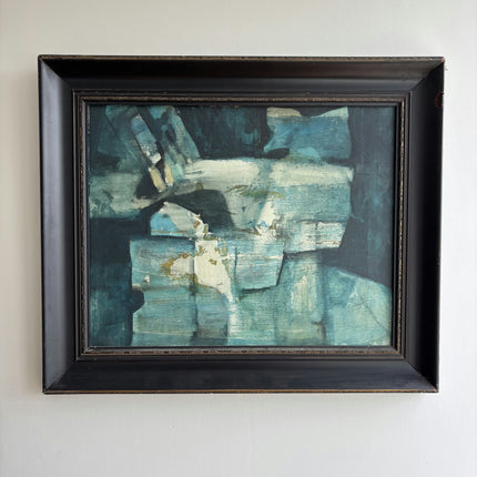 Original Abstract  Oil Painting "Framed Painting" Rustic Art Holland Art Shop