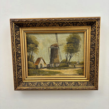 Handcrafted Landscape Oil Painting "Gilded Frame" Detailed Art Holland Art Shop