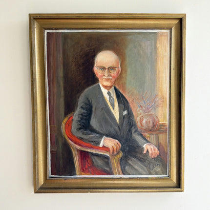 Classic Portrait Oil Painting "Seated Gentleman" Original Art Holland Art Shop