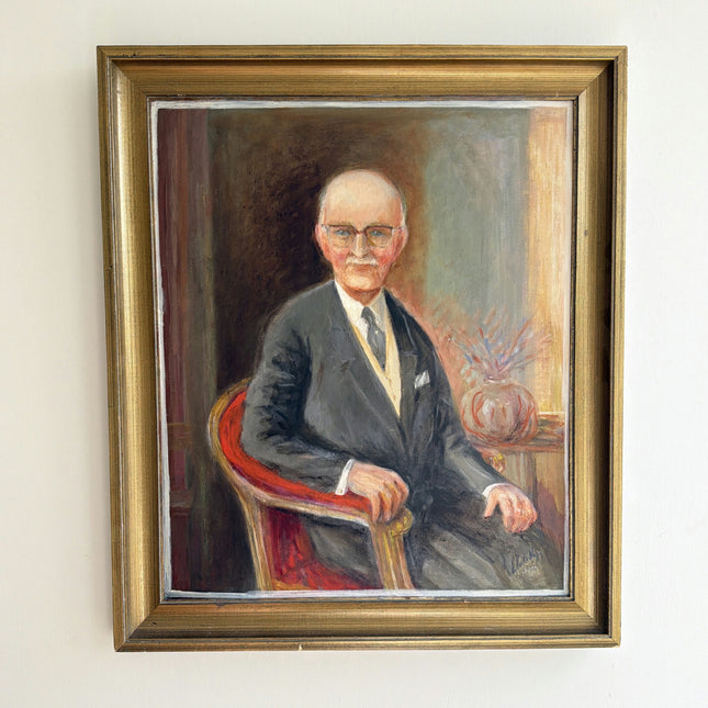 Classic Portrait Oil Painting "Seated Gentleman" Original Art Holland Art Shop