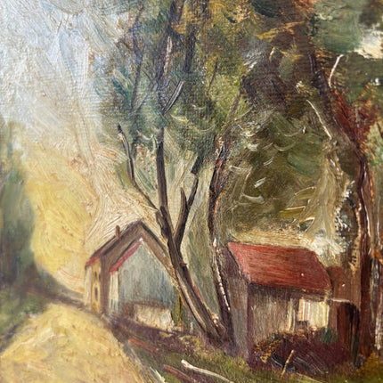Classic Landscape Oil Painting "Country Cottage" Detailed Small Art Holland Art Shop