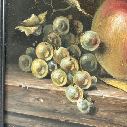 Timeless Still Life Oil Painting "Glistening Grapes" Traditional Small Art Holland Art Shop