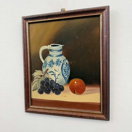 Authentic Still Life Oil Painting "Blue Jug" Refined Small Art Holland Art Shop