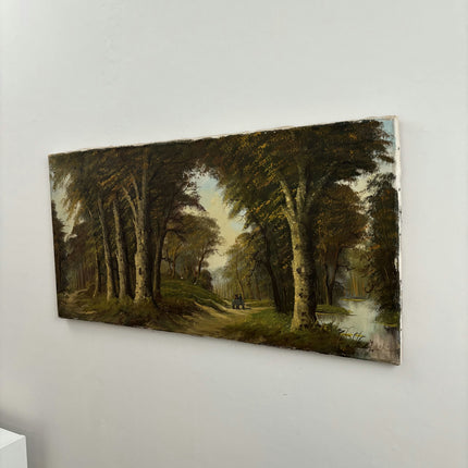 Elegant Scenery Oil Painting "Tree Avenue" Classic Large Art Holland Art Shop