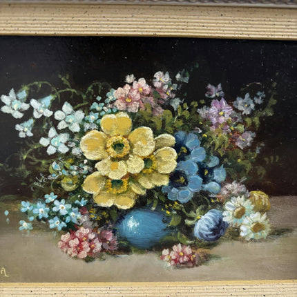Rustic Flowery Still Life Oil Painting "Framed Painting" Refined Small Artwork Holland Art Shop