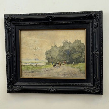 Heekeren Authentic Landscape Aquarel "Framed Painting" Refined Artwork Holland Art Shop